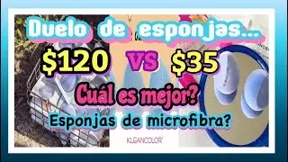 NUEVA ESPONJA KLEANCOLOR &ldquo;MICROFIBER&rdquo; VS JUNO & CO | LO MISMO PERO M&Aacute;S BARATO? | ESPONJA DEL C. CDMX