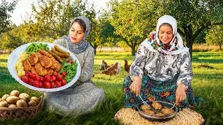 Village Garden Cooking | Crispy Potato Cutlets Made Fresh Outdoors