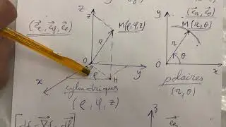 Les opérateurs (gradient, divergence et rotationnel) en coordonnées cylindriques et sphériques