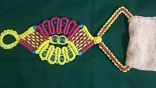 simple macrame towel hanger