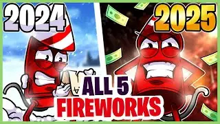 New Year Tycoon Fortnite FIND 5 FIREWORKS Locations | Fortnite New Year Tycoon Fireworks