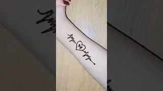 M letter ❤️🥰tattoo mehndi design,alphabet mehndi design,simple mehndi k design#mehndi #simple