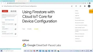 Using Firestore with Cloud IoT Core for Device Configuration #quests #gcp #googlecloudfacilitator