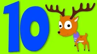 Number Song | Ten Little Reindeer's