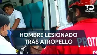 Hombre resulta lesionado tras ser atropellado en la avenida Cuahutémoc en Monterrey