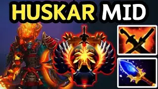 🔥 THE STRONGEST MID HERO IN DOTA 2 &mdash; HUSKAR DOMINATION 🔥 DOTA 2