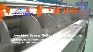 Screw roller peeling machine Joyshine, root vegetable peeling machine, cassava peeling machine