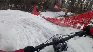 Edmonton Bike Park New Blue flow trail.