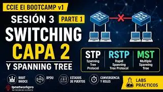 CCIE EI BOOTCAMP v1 | Sesión 3 Parte 1 | STP, RSTP, MST y Switching Capa 2