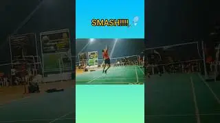 smash💪 #badminton #badmintonmatch #meerut #victoria park