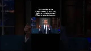 Governor #Newsom on indiscriminate #ICE raids by masked agents  #shorts #california #trump #colbert