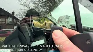 Vauxhall Vivaro / Renault Trafic remote start StarLine S9 alarm immobiliser