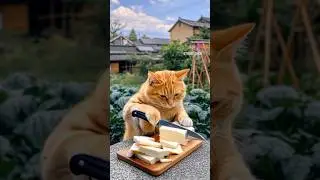 cat cooking food #cat#ai#short#cat cooking