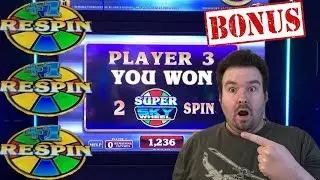 CRAZY MONEY SUPER SKY WHEEL - SO MANY WHEEL SPINS!! BONUS and BIG WIN! Slot Machine Live Play