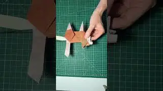 Origami Finnish Lapphund[Timelapse] #origami #art #dog #paper