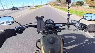 Harley Sportster48 Engine & Exhaust sound.