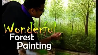 Wonderful Forest Painting_by Sunil Kumar KR