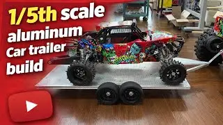 1/5th scale aluminum car trailer built to be pulled by my Raminator to carry my  Baja. 
