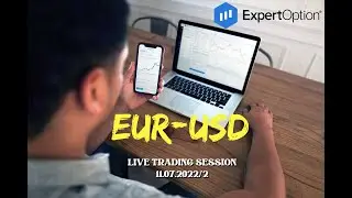 Live trading session on ExpertOption | Watch & Earn