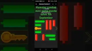 Hamster combat mini game puzzle solve