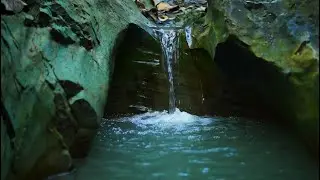 Gentle River Sounds in the Dark Forest 🌌 Calm Water Noise for Sleep & Stress Relief