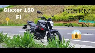 GIXXER  150 FI - CONSUMO  de combustible en CARRETERA  ll Mas ECONOMICA  que una BOXER  😁