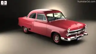 Ford Mainline (70A) Tudor sedan 1952 3D model by 3DModels.org