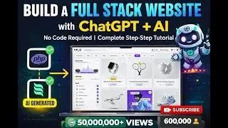 Build a Full Stack Website with ChatGPT + AI | No Code Required | Complete Step-by-Step Tutorial