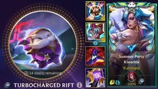 TURBOCHARGED RIFT NEW GAME MODE KATARINA GAMEPLAY | ADVENTURE MODE USING SUMMER PARTY - WILD RIFT