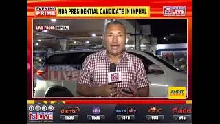 NDA Presidential Candidate Draupadi Murmu reaches Manipur