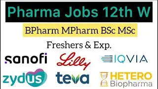 12th W I Pharma jobs for Freshers & Experienced candidates I Multi-Discipline @Swarnadeepbanerjee
