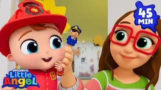 Finger Family Song! Let's learn about Job & Careers | Fun Sing Along Songs by @LittleAngel Playtime