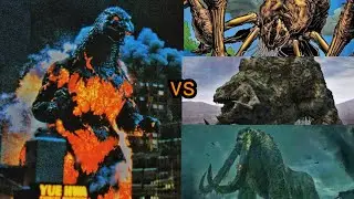 Burning Godzilla vs Scylla Behemoth methuselah in Hindi Monsters