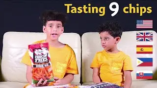 🍟 Tasting 9 chips from different countries !!