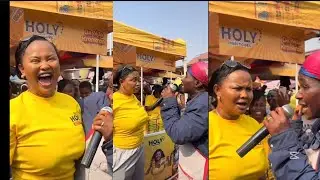 Nana Ama McBrown Got Surprised As Market Woman Sung Black Sheriff New Hit Songs 