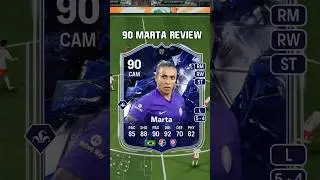 90 Marta Review in EA Sports FC 25 #shorts #short #fc25 #eafc25 #ultimateteam #toty #teamoftheyear