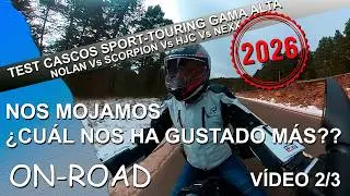 &iquest;CU&Aacute;L ES EL MEJOR CASCO SPORT-TOURING GAMA ALTA DEL TEST ON-ROAD? NOS MOJAMOS, VIDEO 2/3
