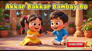 Akkar Bakkar Bambay Bo 🟡 | Hindi Kids Rhyme | 3D Animated Fun