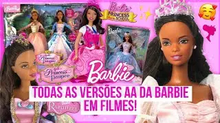 TODAS AS VERSÕES AFRO-AMERICANAS DA BARBIE EM FILMES! | Guia Fashion Dolls! ✨️