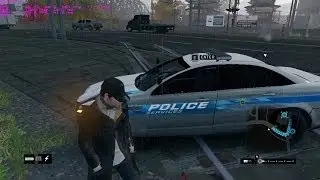 Watch Dogs how to stealing a police car and escape