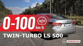 2018 Lexus LS 500 (twin-turbo V6) 0-100km/h & engine sound