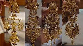 latest light weight 22k Gold Earring||Jhale Jhumka Designs with Weight & Price @TheFashionPlus
