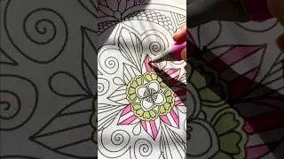 Pink Mandala Mood 💖 Coloring Art with ASMR Sound