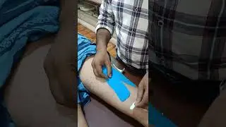K-TAPING for hamstring muscle... #physiotherapy #subscribe #fitness #physio #painrelief