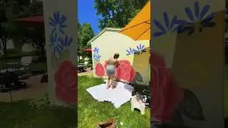 Outdoor Mural on Shed