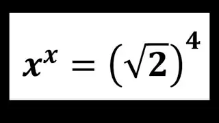X^x=(sqr(2))^4 X exposant X &eacute;gal &agrave; racine carr&eacute;e de 2 exposant 4