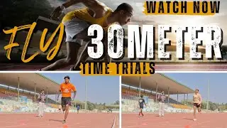 Max Velocity Test! 30m Fly Sprint (PR Attempt)#sports #motivation #trending #athlete#viral 