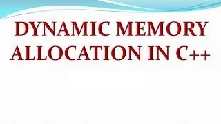 DYNAMIC MEMORY ALLOCATION IN C++(ഡൈനാമിക് മെമ്മറി അലോക്കേഷൻ C++)