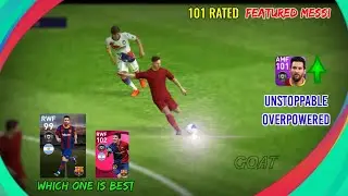 101 RATED FEATURED MESSI FULL GAMEPLAY REVIEW 🙀 HE IS BETTER THAN ICONIC MESSI? UNSTOPPABLE 💥😍