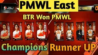 BTR PMWL East Champion 2020 || PMWL East Winners || Runner UP ORANGE ROCK || Overall Standings
